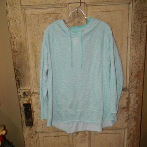 Calvin Klein Performance Quick Dry Raw Hem Hoodie Sweatshirt Size 0X (O-17)